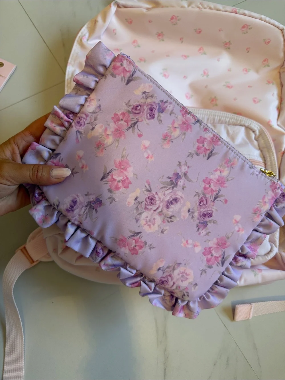 LoveShackFancy x Target Pink Floral Kids Backpack & Matching Stationery Set